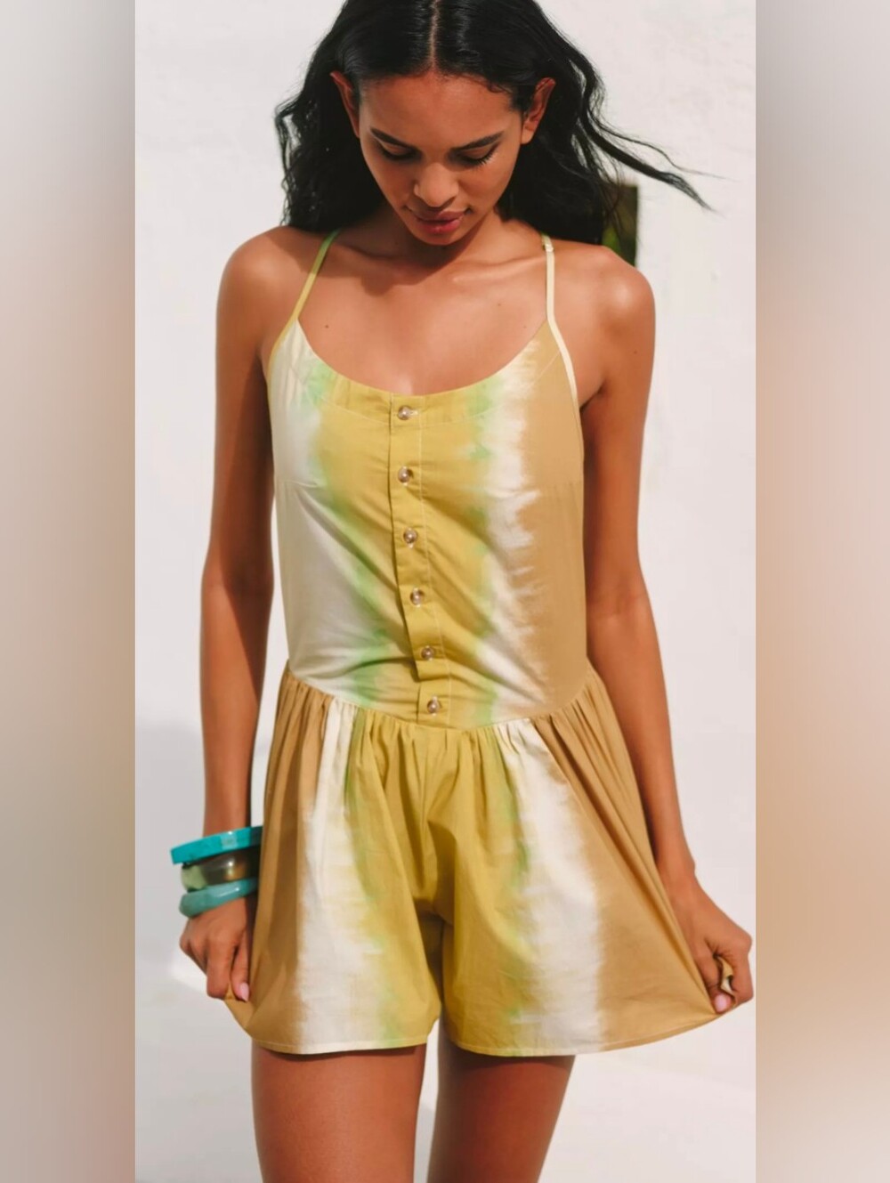 anthropologie celandine high tide romper Size M NWT